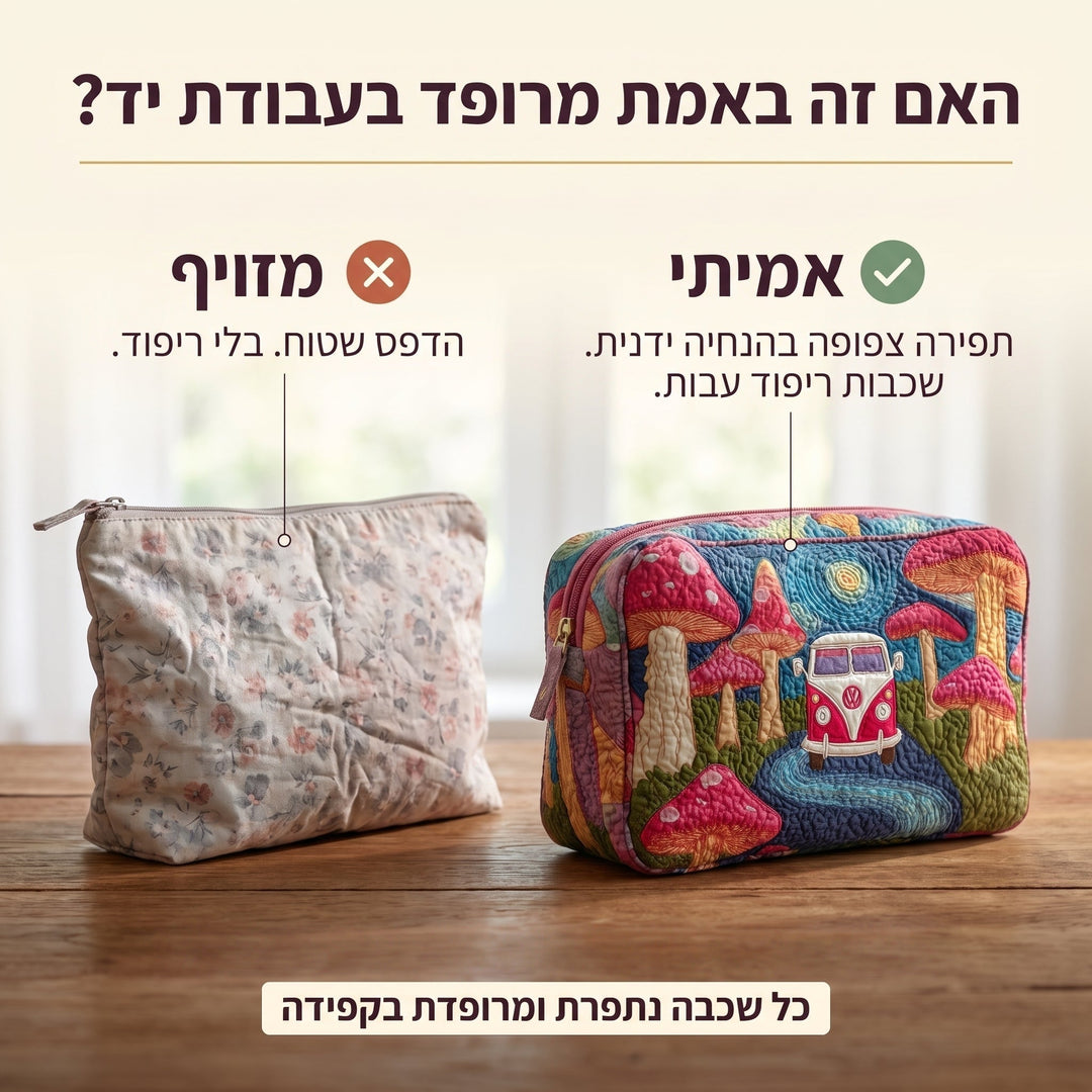 חלום היפי קוסמי | תיק איפור מרופד