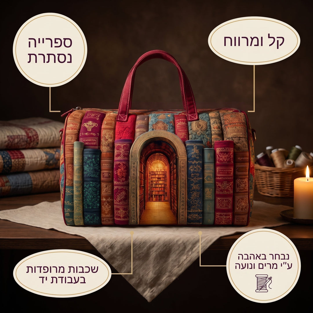 ספרייה נסתרת | תיק נסיעות מרופד