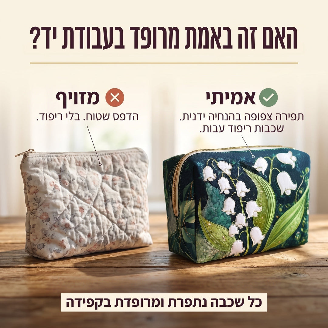 שושן עדין | תיק איפור מרופד