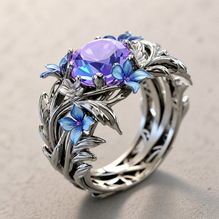טבעת Lavender Bloom בסגנון ירושה