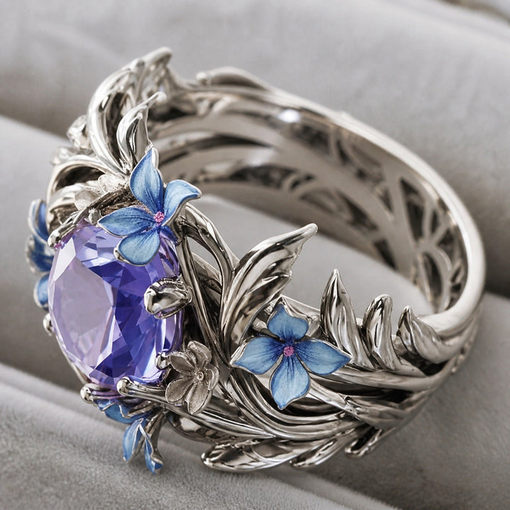 טבעת Lavender Bloom בסגנון ירושה