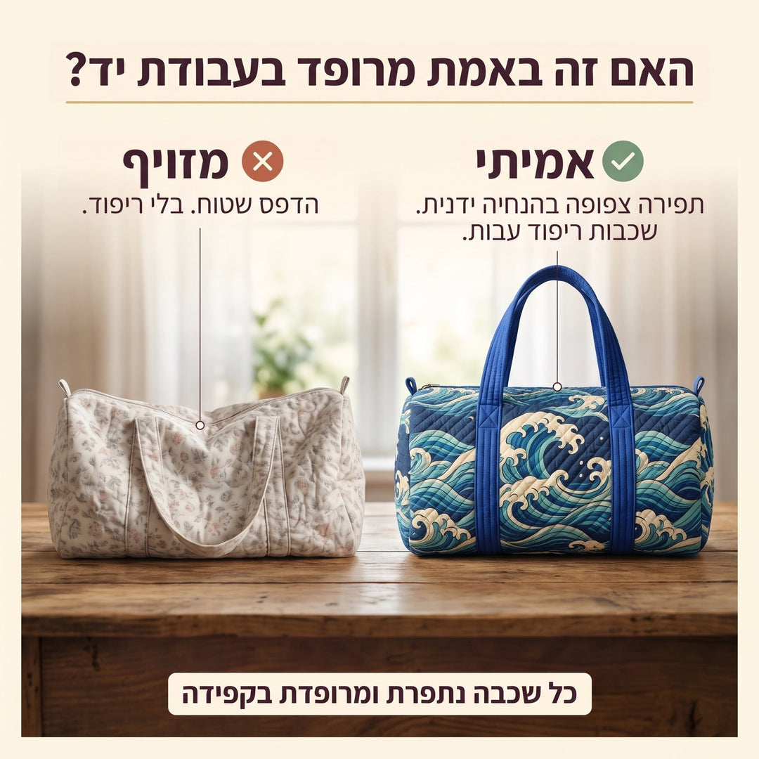 גל עולה | תיק נסיעות מרופד